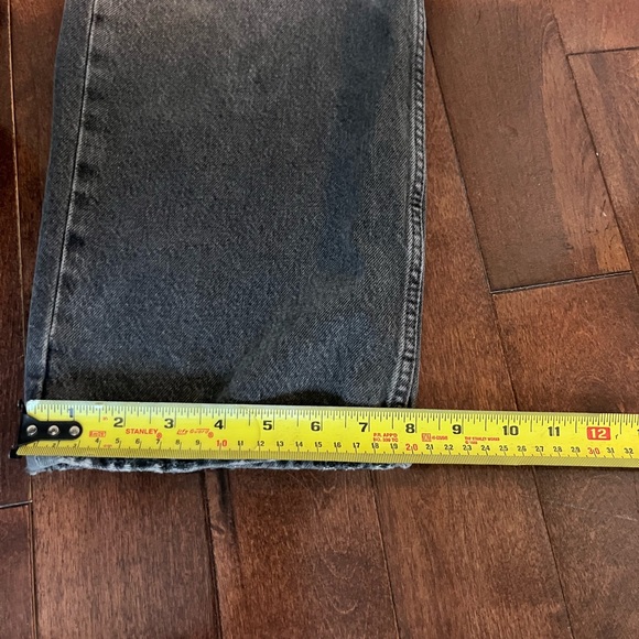 ZARA straight leg high-rise faded black jeans, size 10 - Picture 6 of 10